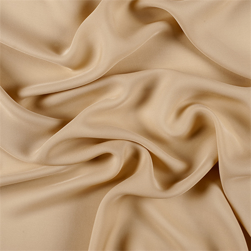 Golden Tan Silk Double Georgette