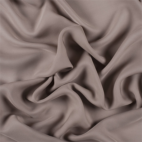 Taupe Silk Double Georgette