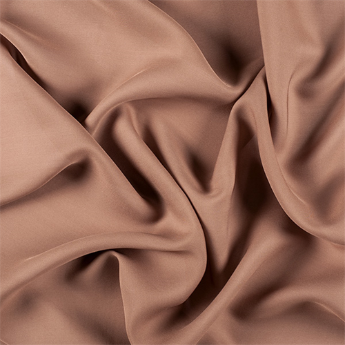 Brown Silk Double Georgette