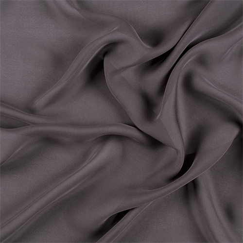 Dark Gray Silk Double Georgette