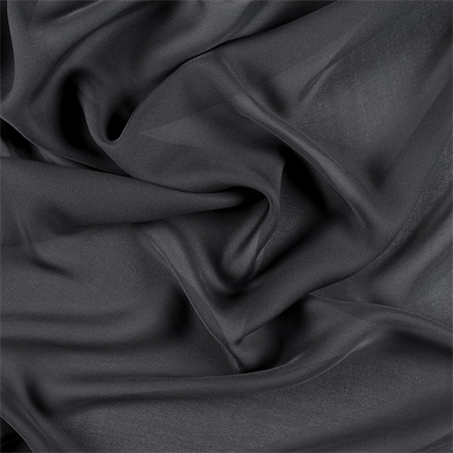 Black Silk Double Georgette