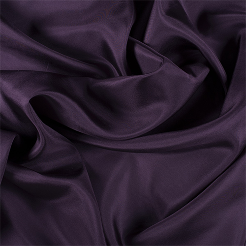 Aubergine Silk Habotai