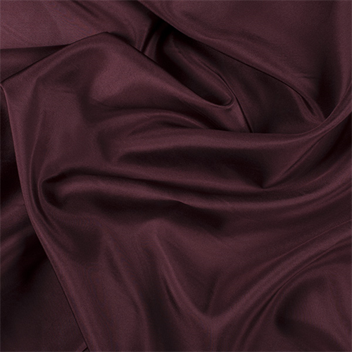 Dark Brick Red Silk Habotai