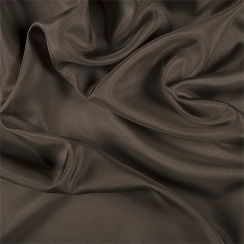 Olive Brown Silk Habotai