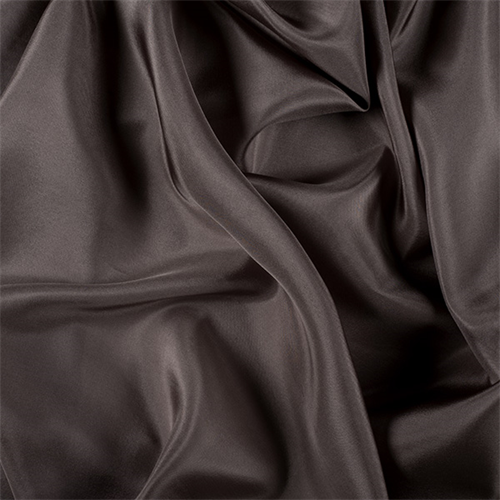 Dark Taupe Silk Habotai