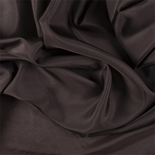 Dark Brown Silk Habotai