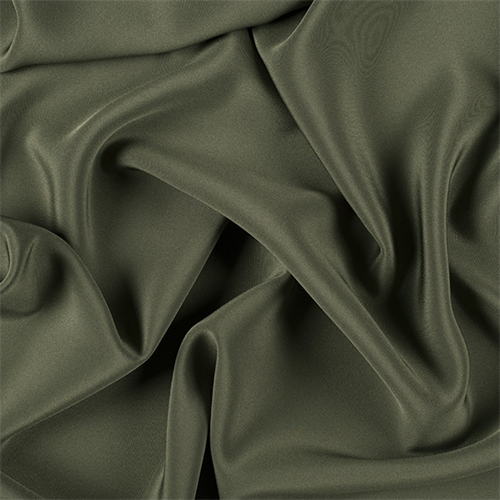 Olive Green 4 Ply Silk Crepe