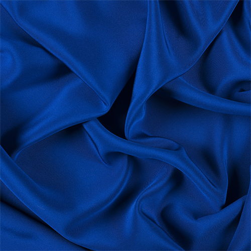 Blue 4 Ply Silk Crepe
