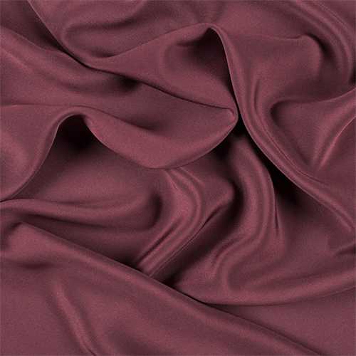 Dark Brick Red 4 Ply Silk Crepe