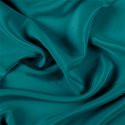 Teal 4 Ply Silk Crepe