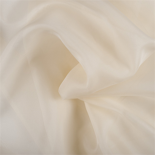 Soft Yellow Silk Organza