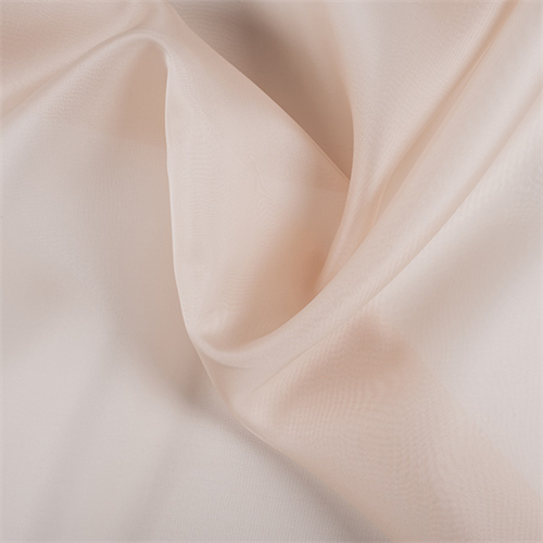 Pale Peach Silk Organza