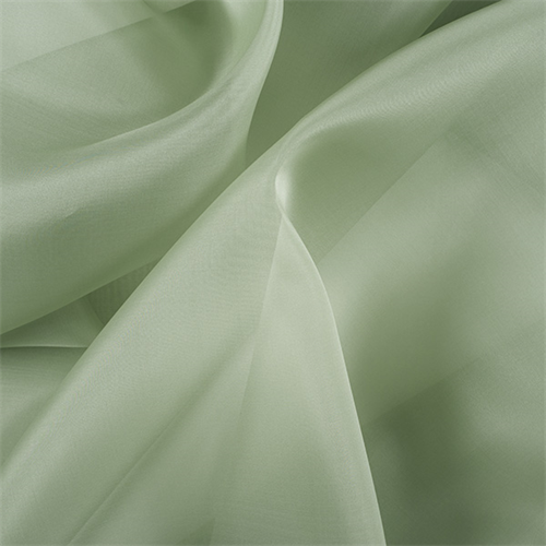 Dark Sage Silk Organza