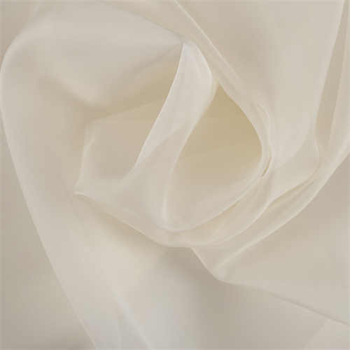 Pale Yellow Silk Organza