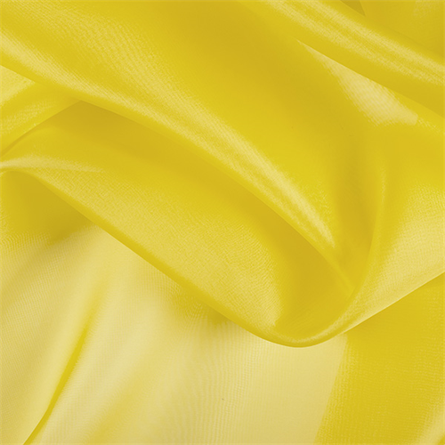 Bright Yellow Silk Organza