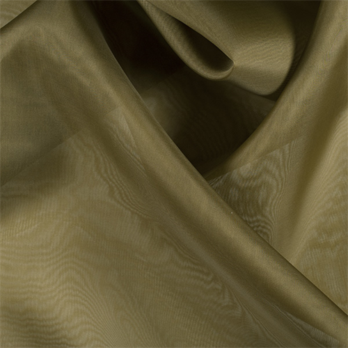 Moss Green Silk Organza