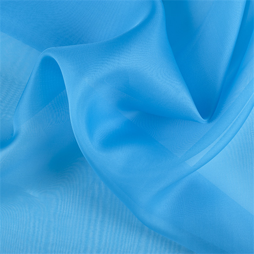 Turquoise Silk Organza