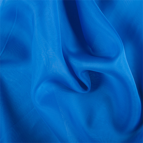 Sapphire Silk Organza
