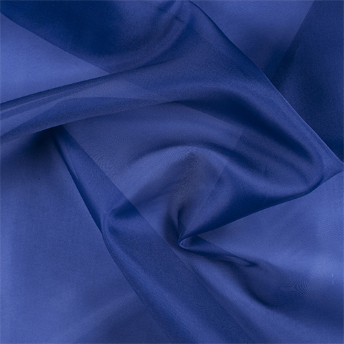 Blue Silk Organza