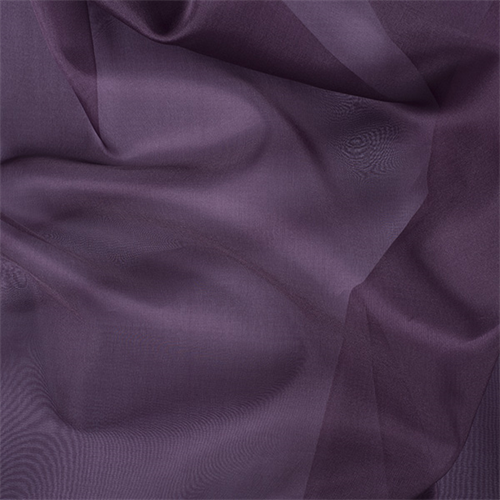 Aubergine Silk Organza