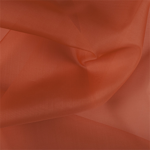 Orange Silk Organza
