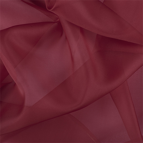 Antique Red Silk Organza