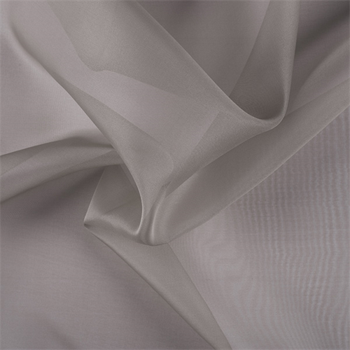 Taupe Silk Organza