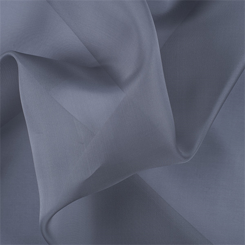 Gray Silk Organza