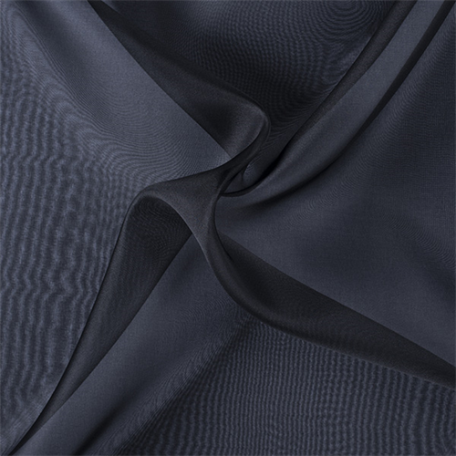 Black Silk Organza