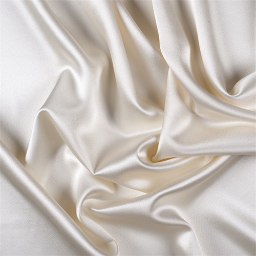 Eggshell Silk Crepe Back Satin