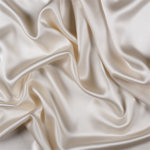 Soft Yellow Silk Crepe Back Satin