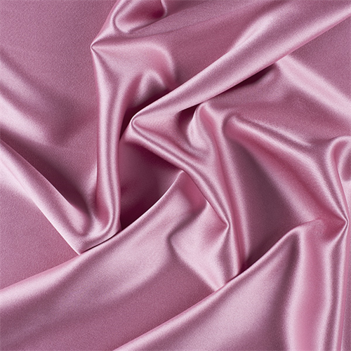Carnation Pink Silk Crepe Back Satin