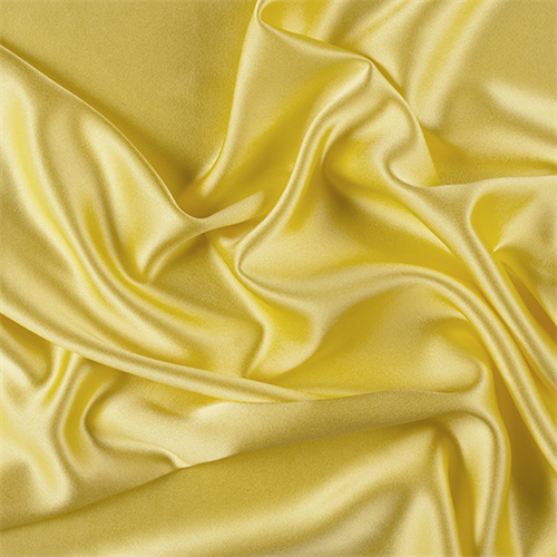 Bright Yellow Silk Crepe Back Satin