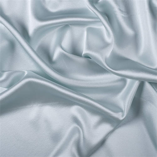 Pale Blue Silk Crepe Back Satin