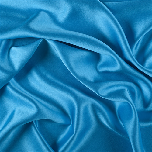 Turquoise Silk Crepe Back Satin