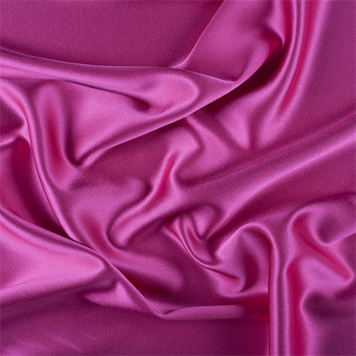 Magenta Silk Crepe Back Satin