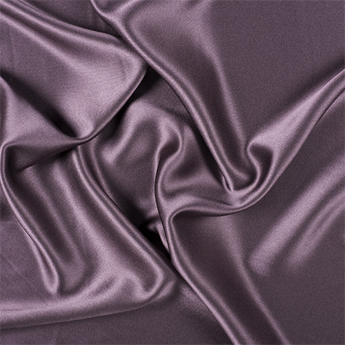 Aubergine Silk Crepe Back Satin