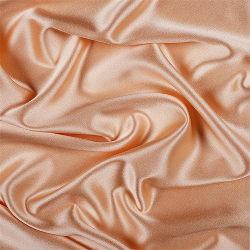 Peach Silk Crepe Back Satin