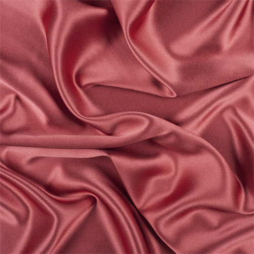 Antique Red Silk Crepe Back Satin