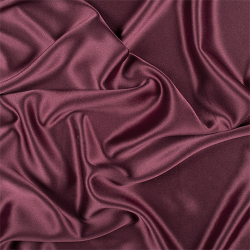 Wine Silk Crepe Back Satin