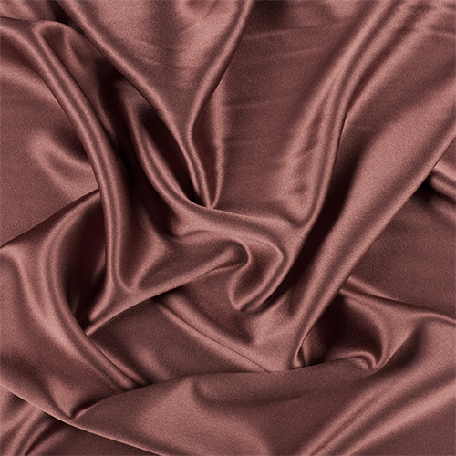 Rust Silk Crepe Back Satin