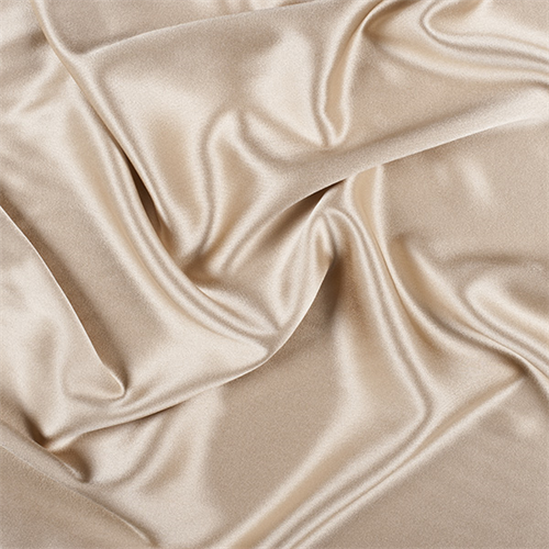 Antique Gold Silk Crepe Back Satin