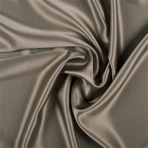 Dark Olive Silk Crepe Back Satin