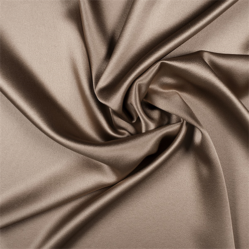 Mocha Silk Crepe Back Satin
