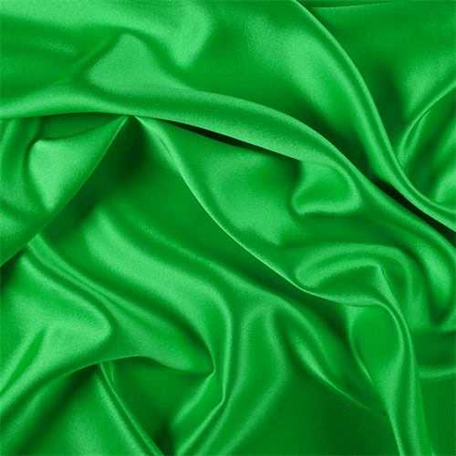 Green Silk Crepe Back Satin
