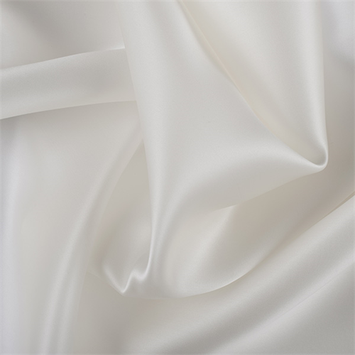 Eggshell Silk Satin Organza