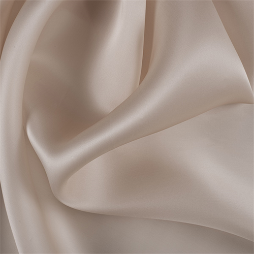 Pale Peach Silk Satin Organza