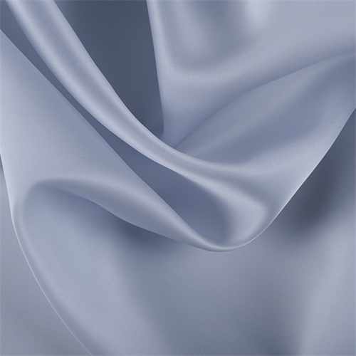 Steel Blue Silk Satin Organza
