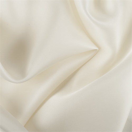 Pale Yellow Silk Satin Organza