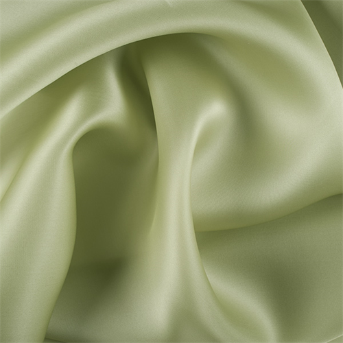 Celery Silk Satin Organza